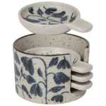 SET/4 PLATE AMUSE BOUCHE POSY