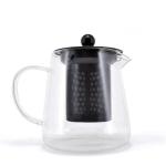 CH'A GLASS TEAPOT 550ML BK SS