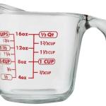 MEASURING CUP GLASS CLEAR 16OZ