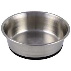 RUBBERIZED STAINLESS BOWL 8OZ
