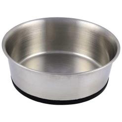 RUBBERIZED STAINLESS BOWL 24OZ