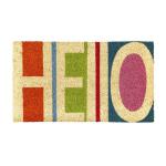 COLOURFUL HELLO COIR MAT
