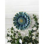 DISTRESSED BLUE METAL WALL DECOR