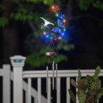 SOLAR WINDCHIME BUTTERFLY & FLOWER - Image 2
