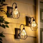 8" SOLAR WALL SCONCE