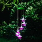 WHITE LIGHT PINK FAIRY FLOWER SOLAR