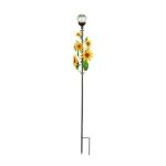 37" CRACKLED SUNFLOWER SOLAR STAKE - Image 2