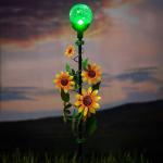 37" CRACKLED SUNFLOWER SOLAR STAKE - Image 3