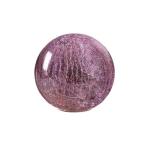 6" LED PINK CRACKLED DECORATIVE BAL