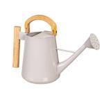 GREY WATERING CAN W/WOODEN HANDLE - Image 3