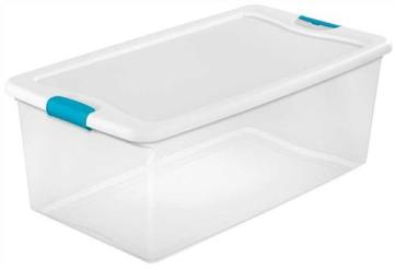 BOX LATCHING W/LID PLST 106QT