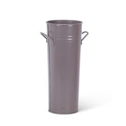 TALL BUCKET W/HANDLES GRAY 12"
