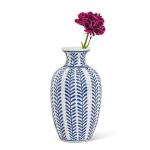 BLUE/WHITE CLASSIC NARROW NECK VASE - Image 2