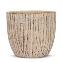 GROOVE CLASSIC PLANTER ANTQ WHITE 7"