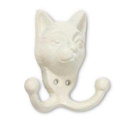 CAT HEAD DOUBLE HOOK IVORY 4.5"
