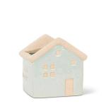 SMALL HOUSE PLANTER AQUA 3.75"