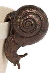 HANGING SNAIL BRONZE 4"