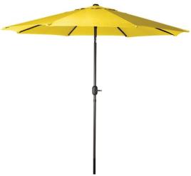 UMBRELLA MRKT CRNK STL YEL 9FT