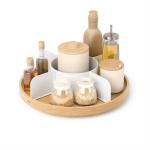BELLWOOD LAZY SUSAN DIVIDED WHT/NAT