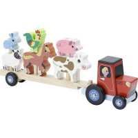 STACKING TRACTOR WITH TRAILER