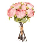 PEONY BUD BOUQUET PINK 10"