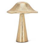 LG RIBBED MUSHROOM GOLD 7"